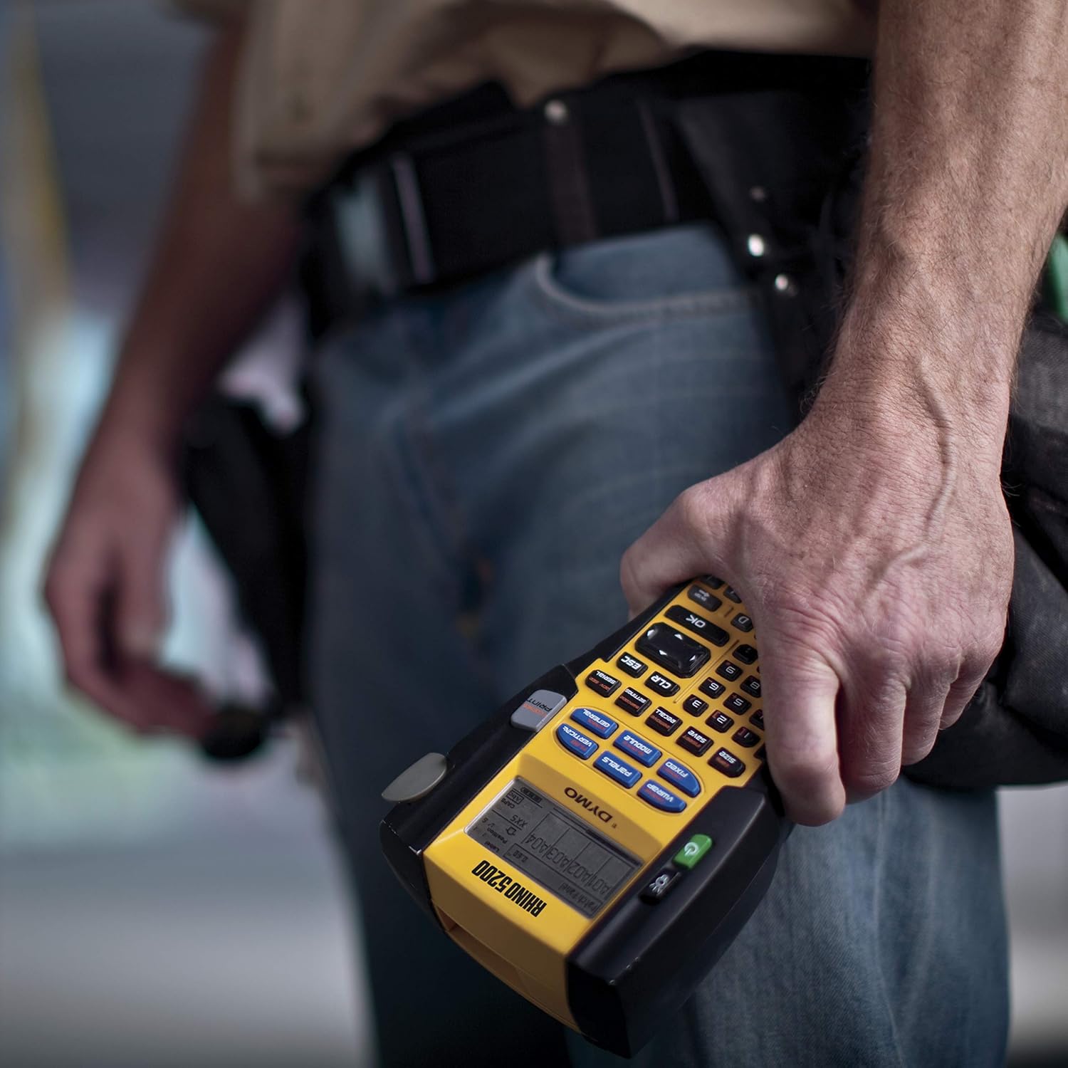 DYMO Industrial Label Maker Rhino 5200 Label Maker Time-Saving Hot Keys Prints Fast Durable For Job Sites and Heavy-Duty Labeling Jobs - Image 3