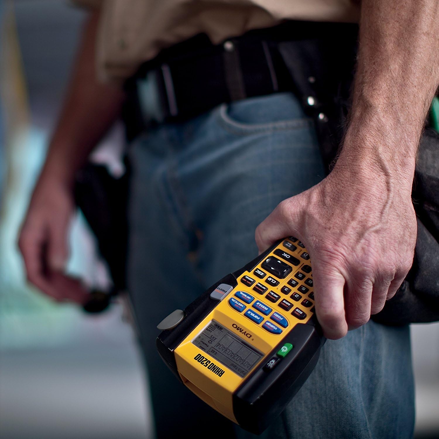 DYMO Industrial Label Maker Rhino 5200 Label Maker Time-Saving Hot Keys Prints Fast Durable For Job Sites and Heavy-Duty Labeling Jobs - Image 8